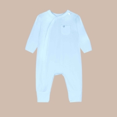 BU Baby (NB-3M) Body dài tay cài chéo Túi ngực thoáng mát BU Bambus IBB2108TN | Quần áo chính hãng