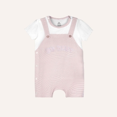 BU Baby (0M-12M) Bodysuit cộc tay phối mầu xinh khỏe cho bé Viscose IVS233128 | Body Chính hãng
