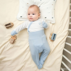BU Baby (NB-3M) Bộ dài tay cài chéo vải tre kháng khuẩn Bambus SBB110800 | Quần áo Chính hãng