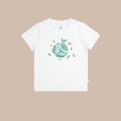 BU Baby (6M-5Y) Áo ngắn tay cổ tròn cho bé Bubaby Bamboo Cotton KBC3300FC | Quần áo chính hãng