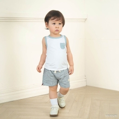 (6M-5Y) Set 2 áo bé trai Cổ tròn Co giãn Linh hoạt Bubaby Viscose - IVS303200 | Hàng Chính Hãng