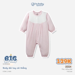 BU Baby (0M-9M) Body dài tay cài giữa Little Rainbow BU Viscose IVS2102LR | Sơ sinh chính hãng