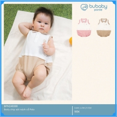 (3M-12M) Body chip sát nách cổ Polo Ponie - BPN240300 | Quần áo BU Baby chính hãng