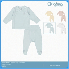 (NB-3M) Bộ dài tay cài chéo Bambus - BBB110810 | Quần áo BU Baby Chính hãng