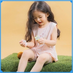 (6M-5Y) Bộ sát nách quần đùi cho bé gái Bamco - BBC1443BG | Quần áo BU Baby Chính hãng