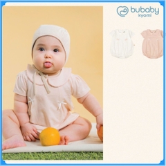 (1M-12M) Body chip ngắn tay cổ Peterpan Bubaby Bamco - BBC230300 | Quần áo BU Baby chính hãng