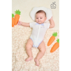 LaPom Body chip cộc tay La Pomme cổ cách điệu dễ thương - Đồ sơ sinh cho bé - Đồ sơ sinh bé trai bé gái