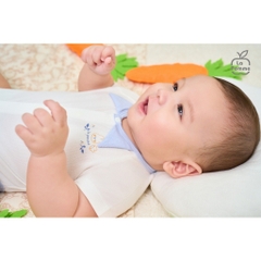LaPom Body chip cộc tay La Pomme cổ cách điệu dễ thương - Đồ sơ sinh cho bé - Đồ sơ sinh bé trai bé gái