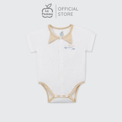 LaPom Body chip cộc tay La Pomme cổ cách điệu dễ thương - Đồ sơ sinh cho bé - Đồ sơ sinh bé trai bé gái