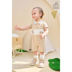 LaPom Body cộc tay La Pomme Cún con phối màu - Đồ sơ sinh cho bé - Đồ sơ sinh bé trai - Baby - Đồ sơ sinh bé gái