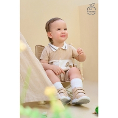 LaPom Body cộc tay La Pomme Cún con phối màu - Đồ sơ sinh cho bé - Đồ sơ sinh bé trai - Baby - Đồ sơ sinh bé gái