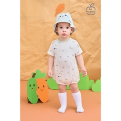 LaPom Body cộc tay La Pomme Phối họa tiết đáng yêu - Đồ sơ sinh cho bé - Đồ sơ sinh bé trai - Baby - Đồ sơ sinh bé gái
