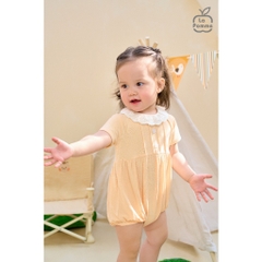 LaPom Body cộc tay La Pomme Bèo nhún cách điệu - Đồ sơ sinh cho bé - Đồ sơ sinh bé trai - Baby - Đồ sơ sinh bé gái