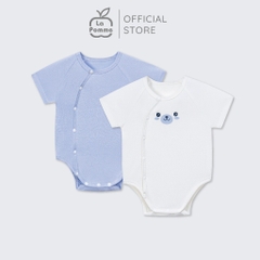 LaPom Set 2 Bodychip cộc La Pomme Vườn Thú Nhỏ Xinh - Đồ sơ sinh cho bé - Đồ sơ sinh bé trai - Baby - Đồ sơ sinh bé gái