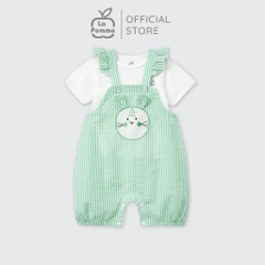 LaPom Bộ yếm rời kèm áo cộc tay La Pomme Thỏ Con Nhí Nhảnh - Đồ sơ sinh cho bé - Đồ sơ sinh bé trai bé gái