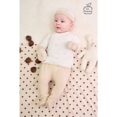 LaPom Bộ dài tay La Pomme cúc thẳng Họa tiết bé xinh - Đồ sơ sinh cho bé - Đồ sơ sinh bé trai - Baby - Đồ sơ sinh bé gái