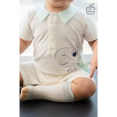 LaPom Body cộc tay La Pomme Đảo Xanh Kỳ Thú - Đồ sơ sinh cho bé - Đồ sơ sinh bé trai - Baby - Đồ sơ sinh bé gái