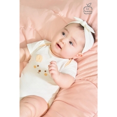 LaPom Set 2 Bodychip cộc La Pomme Cổ cách điệu tiện lợi - Đồ sơ sinh cho bé - Đồ sơ sinh bé trai bé gái
