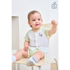 LaPom Bộ cộc tay La Pomme bạn thú hồn nhiên - Đồ sơ sinh cho bé - Đồ sơ sinh bé trai - Baby - Đồ sơ sinh bé gái