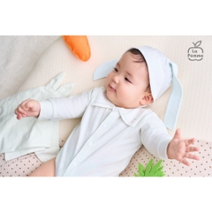 LaPom Bodychip dài tay La Pomme Happy Friend - Đồ sơ sinh cho bé - Đồ sơ sinh bé trai - Baby - Đồ sơ sinh bé gái