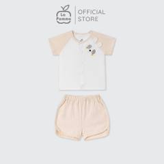 LaPom Bộ cộc tay La Pomme bạn thú hồn nhiên - Đồ sơ sinh cho bé - Đồ sơ sinh bé trai - Baby - Đồ sơ sinh bé gái