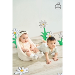 LaPom Body cộc tay La Pomme Donut - Đồ sơ sinh cho bé - Đồ sơ sinh bé trai - Baby - Đồ sơ sinh bé gái