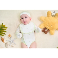 LaPom Bộ dài tay cúc lệch La Pomme Mùa hè của bé - Đồ sơ sinh cho bé - Đồ sơ sinh bé trai - Baby - Đồ sơ sinh bé gái