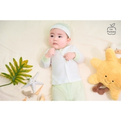 LaPom Bộ dài tay cúc lệch La Pomme Mùa hè của bé - Đồ sơ sinh cho bé - Đồ sơ sinh bé trai - Baby - Đồ sơ sinh bé gái