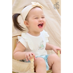 LaPom Bộ cộc tay La Pomme gia đình Thỏ con - Đồ sơ sinh cho bé - Đồ sơ sinh bé trai - Baby - Đồ sơ sinh bé gái