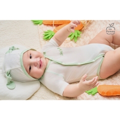LaPom Bodychip cộc tay La Pomme Ngôi nhà của Cún con - Đồ sơ sinh cho bé - Đồ sơ sinh bé trai - Baby - Đồ sơ sinh bé gái