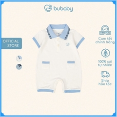 (1M-12M) Body đùi ngắn tay cổ Polo cho bé Bubaby Ponie - BPN230302 | Quần áo BU Baby chính hãng