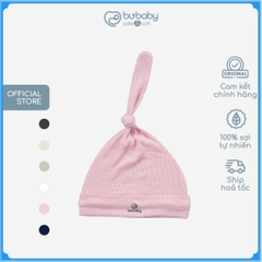 Mũ Sơ Sinh cho bé nút thắt, chất liệu Siro Cotton BuBaby ASR192401 | Phụ kiện BuBaby chính hãng