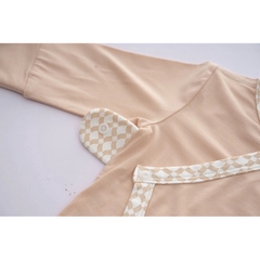 (0-3M) Bộ dài tay cài chéo Bu Baby BBB1108IN Bambus Iconic 2 sợi tre mềm mát, kháng khuẩn, kiểm soát nhiệt độ