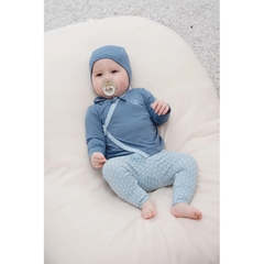 (0-3M) Bộ dài tay cài chéo Bu Baby BBB1108IN Bambus Iconic 2 sợi tre mềm mát, kháng khuẩn, kiểm soát nhiệt độ