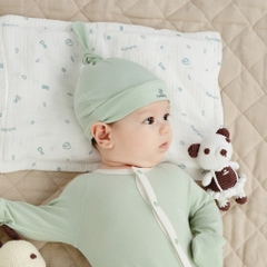 Mũ Sơ Sinh cho bé nút thắt, chất liệu Siro Cotton BuBaby ASR192401 | Phụ kiện BuBaby chính hãng