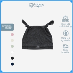 Mũ Sơ Sinh cho bé trơn tai thỏ, chất liệu Siro Cotton BuBaby ASR190001 | Phụ kiện BuBaby chính hãng