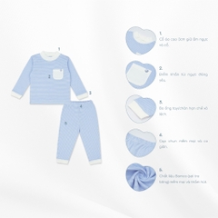 Bộ dài tay cao cổ - Bamco BBC110900 | Quần áo BuBaby chính hãng