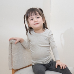 Bộ 3 áo giữ nhiệt dài tay cổ tròn giữ ấm cho bé chất liệu sợi gỗ sồi - Molist BMD310400 | Quần áo BuBaby chính hãng