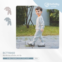 (1Y-5Y) Bubaby Bộ gile cổ tròn, quần dài - BCT190400 - Bubaby bé trai - Bubaby bé gái – Quần áo Bubaby