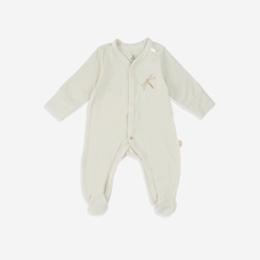 (NB-3M) Bodysuit dài tay liền tất sợi tre BBB2102LT Dona - Bambus - Quần áo BU Baby - Bubaby sơ sinh