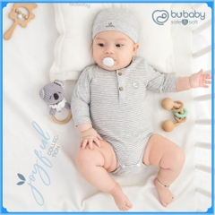 Body chip bé trai, bé gái 3-12M, chất liệu siro cotton BU Baby BSR220300 | Quần áo Bubaby chính hãng
