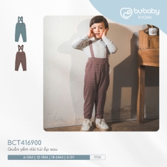 (6-3Y) Quần yếm dài túi ốp sau cho bé Bubaby - BCT416900