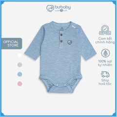 Body chip bé trai, bé gái 3-12M, chất liệu siro cotton BU Baby BSR220300 | Quần áo Bubaby chính hãng