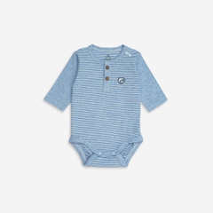 Body chip bé trai, bé gái 3-12M, chất liệu siro cotton BU Baby BSR220300 | Quần áo Bubaby chính hãng