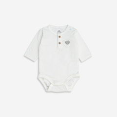 Body chip bé trai, bé gái 3-12M, chất liệu siro cotton BU Baby BSR220300 | Quần áo Bubaby chính hãng