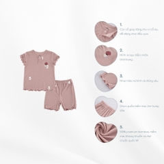 Bộ bèo tay cổ trụ Siro cho bé Bubaby BSR130303