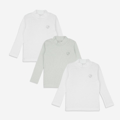 Set 3 áo giữ nhiệt dài tay cổ 3cm giữ nhiệt cho bé  - Molist BMD310903 | Quần áo BuBaby chính hãng
