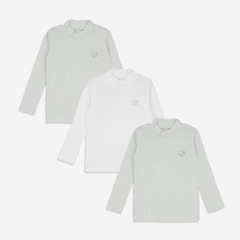 Set 3 áo giữ nhiệt dài tay cổ 3cm giữ nhiệt cho bé  - Molist BMD310903 | Quần áo BuBaby chính hãng