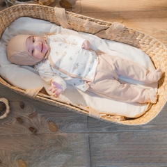 (NB-3M) Bộ dài tay cài chéo BCT110801 Mimo cho bé sơ sinh- Pure Cotton- Bubaby sơ sinh