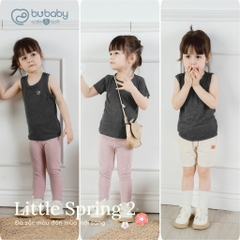(1Y-5Y) BU Baby - Set 3 áo Ngắn tay, sát nách, ba lỗ Siro BSR604500 cho bé trai bé gái 1 đến 5 tuổi - BU Baby chính hãng